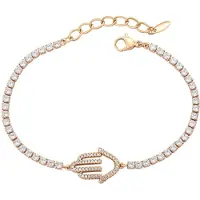 Gaya Armband rose-goud / transparant