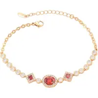 NAEMI Armband goudgeel / rood / transparant