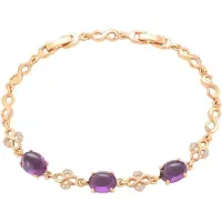 Gaya Armband goud / lila