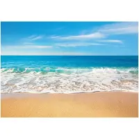 WALLARENA - Fotobehang - 400x280 cm - Fototapete strand zee voor slaapkamer woonkamer vliesbehang