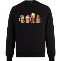B&C Kerstbiertjes trui - Unisex - Kerst - Christmas - Feestdagen - Kersttrui - Grappige trui - Kerstman - Foute kersttrui - Kerst outfit - Maat S