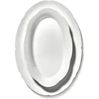 Serax Dinerbord Oval L White Silhouette 30 cm