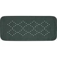 Spirella Alaska Badmat Antislip - Badkuip Mat Antislip met Textuur - Badkamer Antislip Mat Donkergroen - 91 x 36 cm