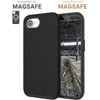 JT BERLIN Pankow Solid Backcover Apple iPhone 17e, iPhone 16e Zwart Inductieve lading, MagSafe compatible, Stootbestendig