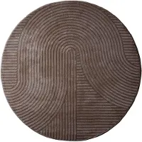 Veer Carpets Vloerkleed ella brown rond ø240 cm