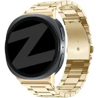 Bandz Steel Strap 'Classic' (Retro Goud) geschikt voor Samsung Galaxy Watch 9 (40/44mm) / Watch 8 (40/44mm) / 8 Classic (46mm)