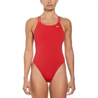 Nike Hydrastrong Solids Spiderback Swimsuit Rood 26 Vrouw