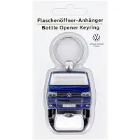 Brisa Volkswagen T5/T6 Bus Sleutelhanger En Flessenopener - Blauw