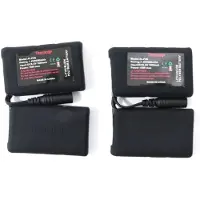 Thermrup Set van 2 stuks Lithium -Po Accu 3,7V - 2500 mAh - Geschikt voor o.a. de oplaadbare Sjaal ( HS614)