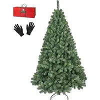 PristinePine Volle Kerstboom 210 cm - Stevige Kunstkerstboom inclusief opbergtas en handschoenen - 1404 Takken