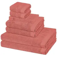 Ross Sonstiges 2 X washandjes 2 X gasten- 2 X douche- 2 X handdoek - in set 8 pack Rubin