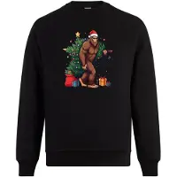 B&C Bigfoot kerst trui - kersttrui - foute kersttrui - Unisex - Kerst - Christmas - Feestdagen - Grappige trui - Kerstman - Foute kerst - Maat XXL