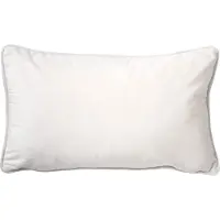 Dutch decor FINN - Kussenhoes 30x50 cm - velvet - lendekussen - Snow White - wit - met rits - zonder binnenkussen