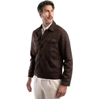 Blue industry Heren Overshirts Shirtjacket - Bruin - Maat XL