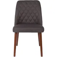 Feliz Lifestyle Set van 2 eetkamerstoelen Andrain | polyester grijs 48x85x56 cm eetkamerstoelen | NADUVI