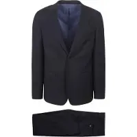 Suitable Structure Kostuum Wol Navy | Donkerblauw | Maat 56