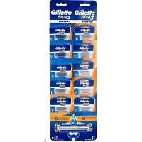 Gillette – Blue3 – Plus – Comfort – Wegwerpscheermesjes – 10 Stuks - Voordeelverpakking