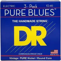 Dr PHR-10-3PK 10-46 Pure Blues 3 Pack - Elektrische gitaarsnaren