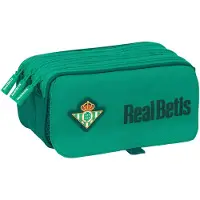 Real Betis Balompié Pennenetui met 3 vakken Real Betis Balompié Groen 21,5 x 10 x 8 cm