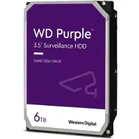 Western Digital Purple, 6 TB, 5400 omwentelingen per minuut, 256 MB, 3.5 inch, Serial ATA III