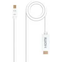 Sublime Market Connect Adapter Mini DisplayPort naar HDMI NANOCABLE 10.15.4002 Wit 2 m