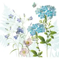 Braun Servetten 33x33cm 20 stuks Atelier Blue Harmony