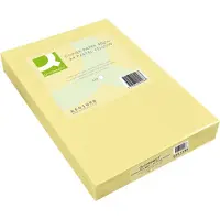Q-CONNECT gekleurd kopieerpapier | A4 | 80g | pak van 500 vel | lichtgeel