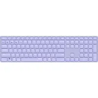 Rapoo E9800M, Volledig toetsenbord (100%), Draadloos, Bluetooth, QWERTY-indeling, Paars