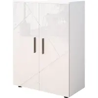 Vicco Irma Halfhoge kast – 60 x 81 cm Wit Hoogglans