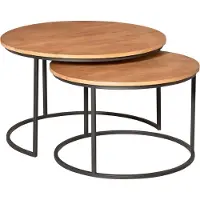 Starfurn - Salontafel Madison Natural - 70 cm - Set van 2