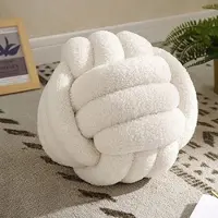 LONGZIMING Knoopkussen 22 cm – Zacht Pluche Sierkussen voor Bank, Bed en Decoratie – Stijlvol en Comfortabel Cadeau