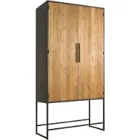 Tower Living Opbergkast Felino large - Recycled Teak - Metaal -