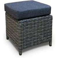 WGXL Collection Hocker Weybourne - Wicker - Donkergrijs -