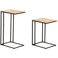 Maxfurn Bijzettafel Simon - Lamulux - Hoog/Laag -