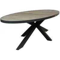 Qopps Tuintafel Kismo - Keramiek - Ovaal - 240 cm -