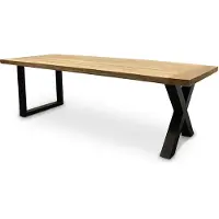 WGXL Collection Eettafel Industrieel - Oud Teakhout - X-poot - 300 cm -