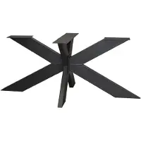 WGXL Collection Spinpoot 140 cm - 10 x 2 cm - Zwart - Metaal -