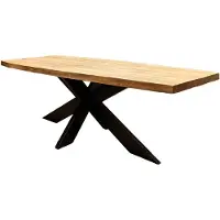 WGXL Collection Eettafel Oval - Teakhout - Spinpoot - 200 cm -