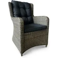 WGXL Collection Tuinstoel King - Wicker - Grijs -