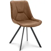 WGXL Collection Eetkamerstoel Blaker - Microleder Bull - Camel -