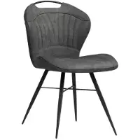 MX Sofa Eetkamerstoel Splash - Microvezel - Antraciet - MxSofa