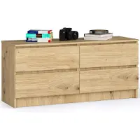 Akord Ladekast K120 met 4 Lades / Furniture Factory / Artisan Eik / 120 x 55 x 40 cm