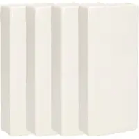 Gerimport Waterverdamper - 6x - wit - keramiek - 400 ml - radiatorbak luchtbevochtiger - 7,4 x 17,7 cm