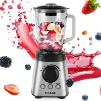 FITAGE Blender - Keukenblender - 1200W en 1.9L Kan - Smoothie Maker - Blender to Go