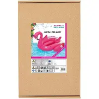 Alert Opblaaseiland Small Flamingo 240X180 cm (roze, kunststof, 12 jaar en ouder)