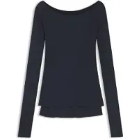 BOSS Dubbellaagse jersey top van doorschijnende jersey Maat M