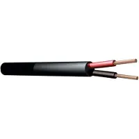 PD Connex 100V luidsprekerkabel 2x 1.5mm² 15A - Zwart - 50 meter rol