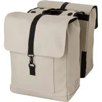 Fastrider Jaxx II Dubbele Fietstas – MIK-Compatibel – 28L – Waterafstotend – incl. Laptopvak – Taupe