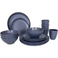 Bo Camp - Industrial - Servies - Orville - 16 Stuks - Blauw