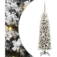 vidaXL Kunstkerstboom Groen 120 cm PVC en Staal en Kunststof
